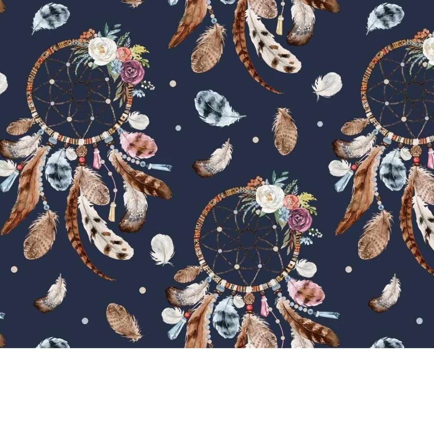Tissu Coton Motif Attrape Rêves