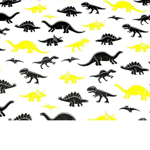 Tissu Coton Motif Dinosaures