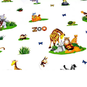 Tissu Coton Motif Zoo
