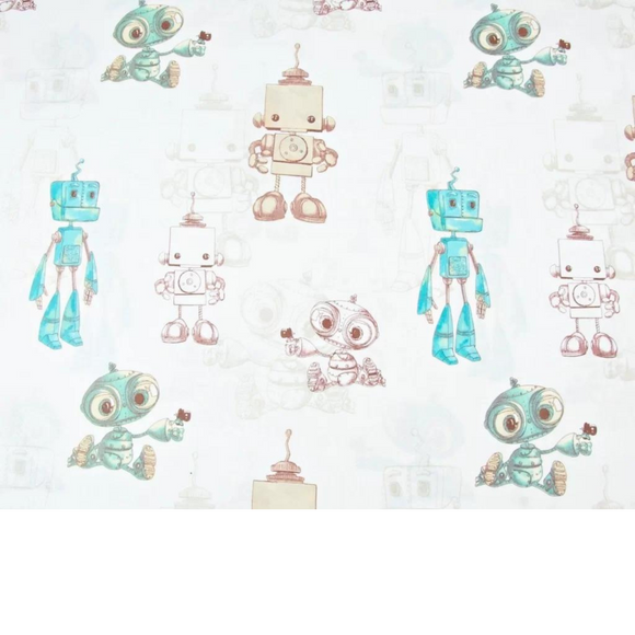 Tissu Coton Motif Robots