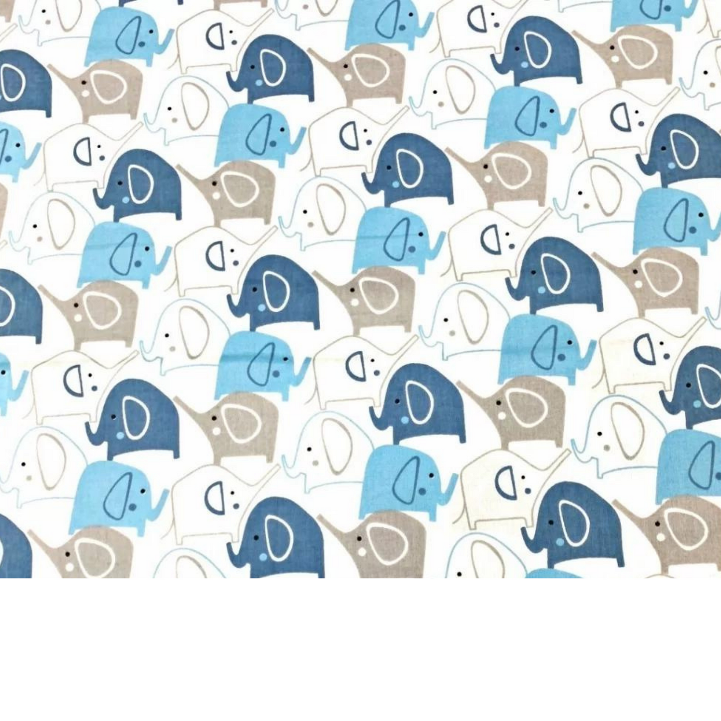 Tissu Coton Motif Éléphants