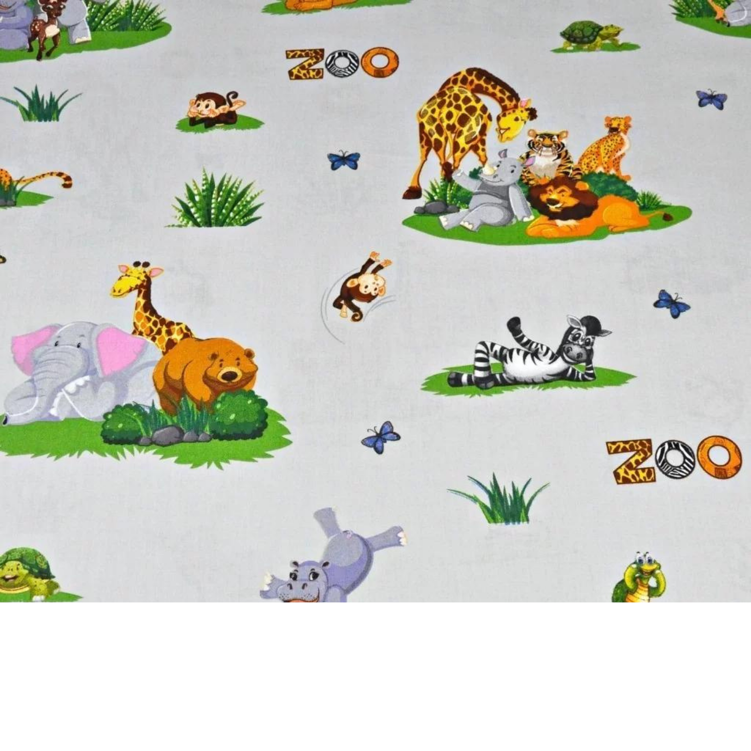 Tissu Coton Motif Zoo