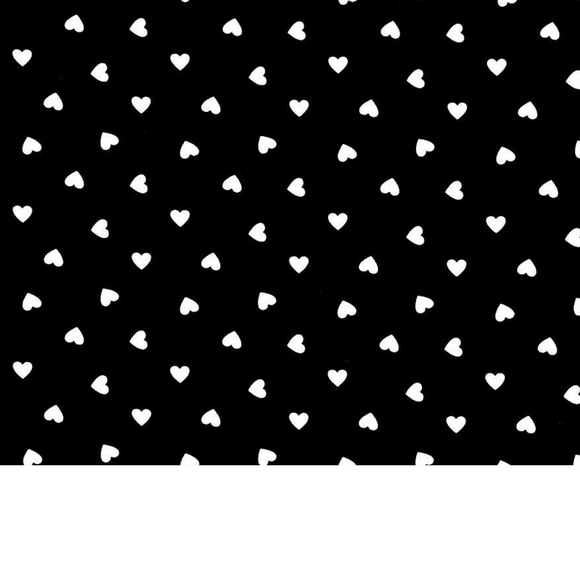 Tissu Coton Motif Coeurs