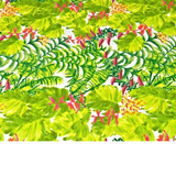Tissu Coton Motif Plantes Et Fleurs