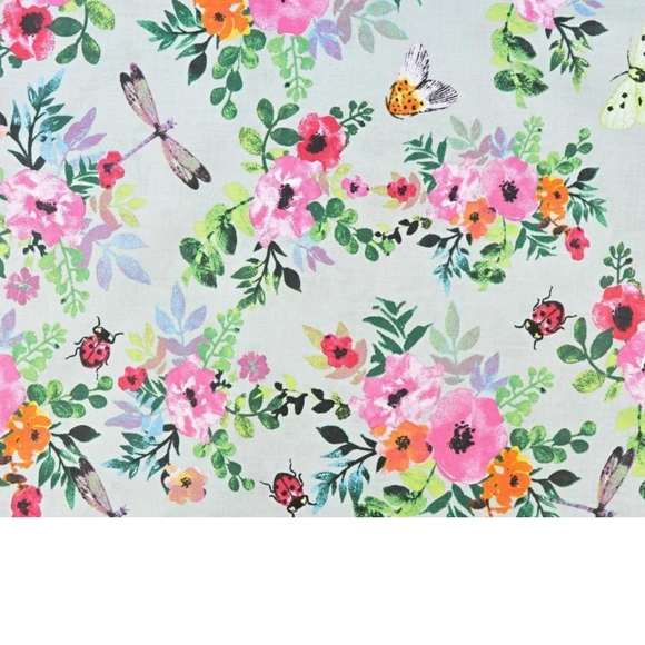 Tissu Coton Motif Fleurs