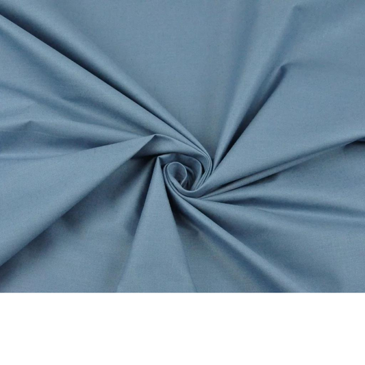 Tissu Coton Uni Bleu