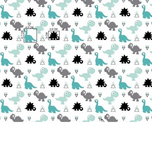 Tissu Coton Motif Dinosaures
