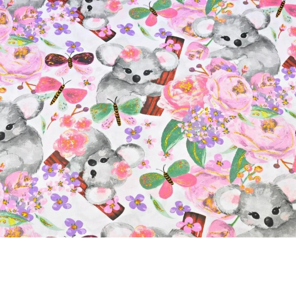 Tissu Coton Motif Koalas