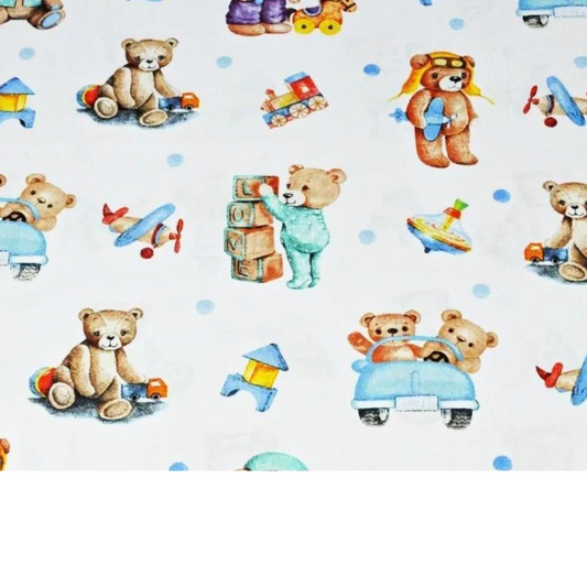 Tissu Coton Motif Oursons