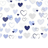 Tissu Coton Motif Coeurs