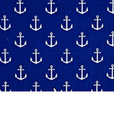Tissu Coton Motif Ancre Bateau
