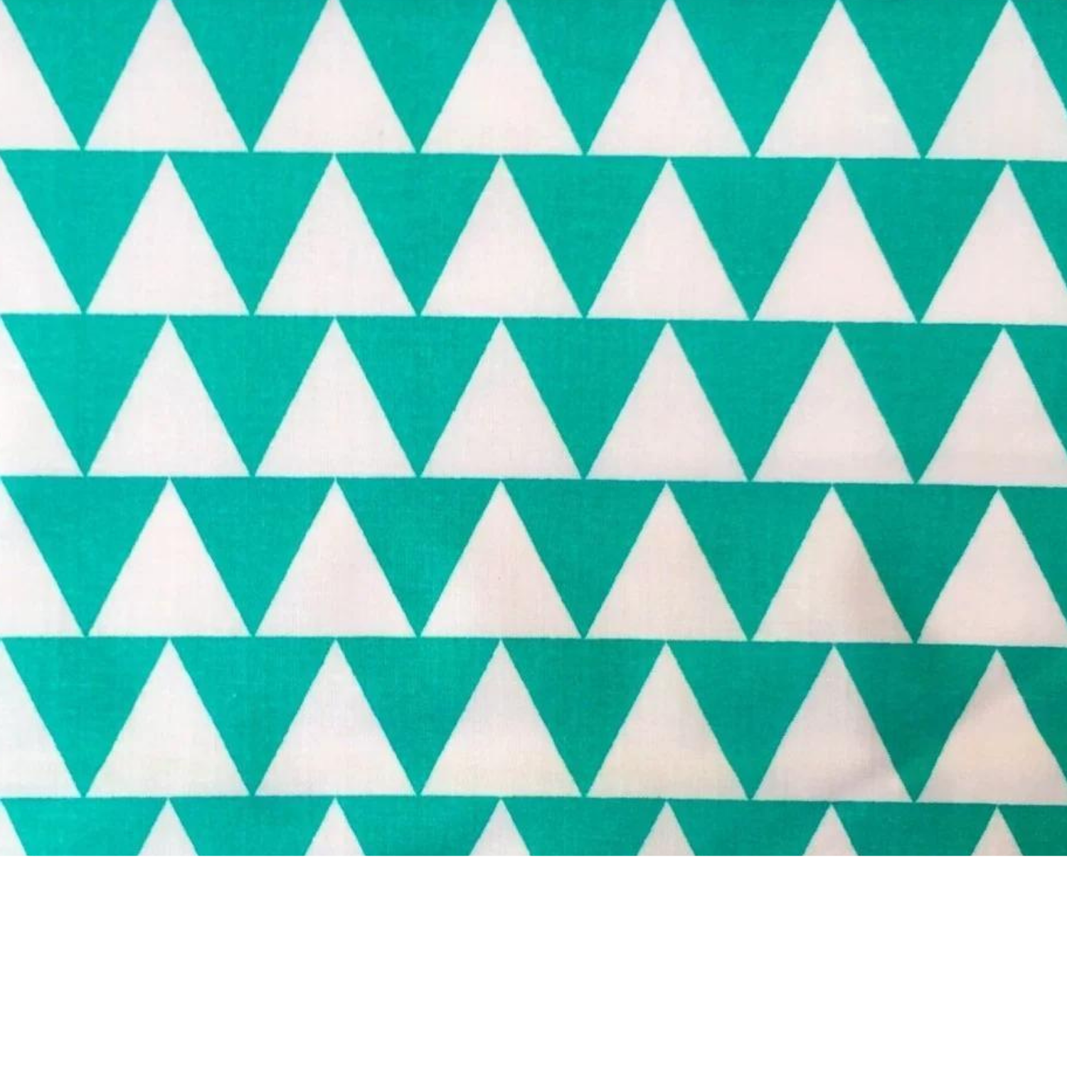 Tissu Coton Imprimé Blanc Et Turquoise