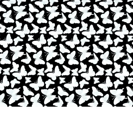 Tissu Coton Motif Papillons