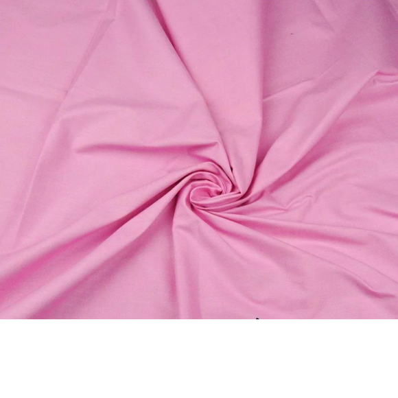 Tissu Coton Uni Rose