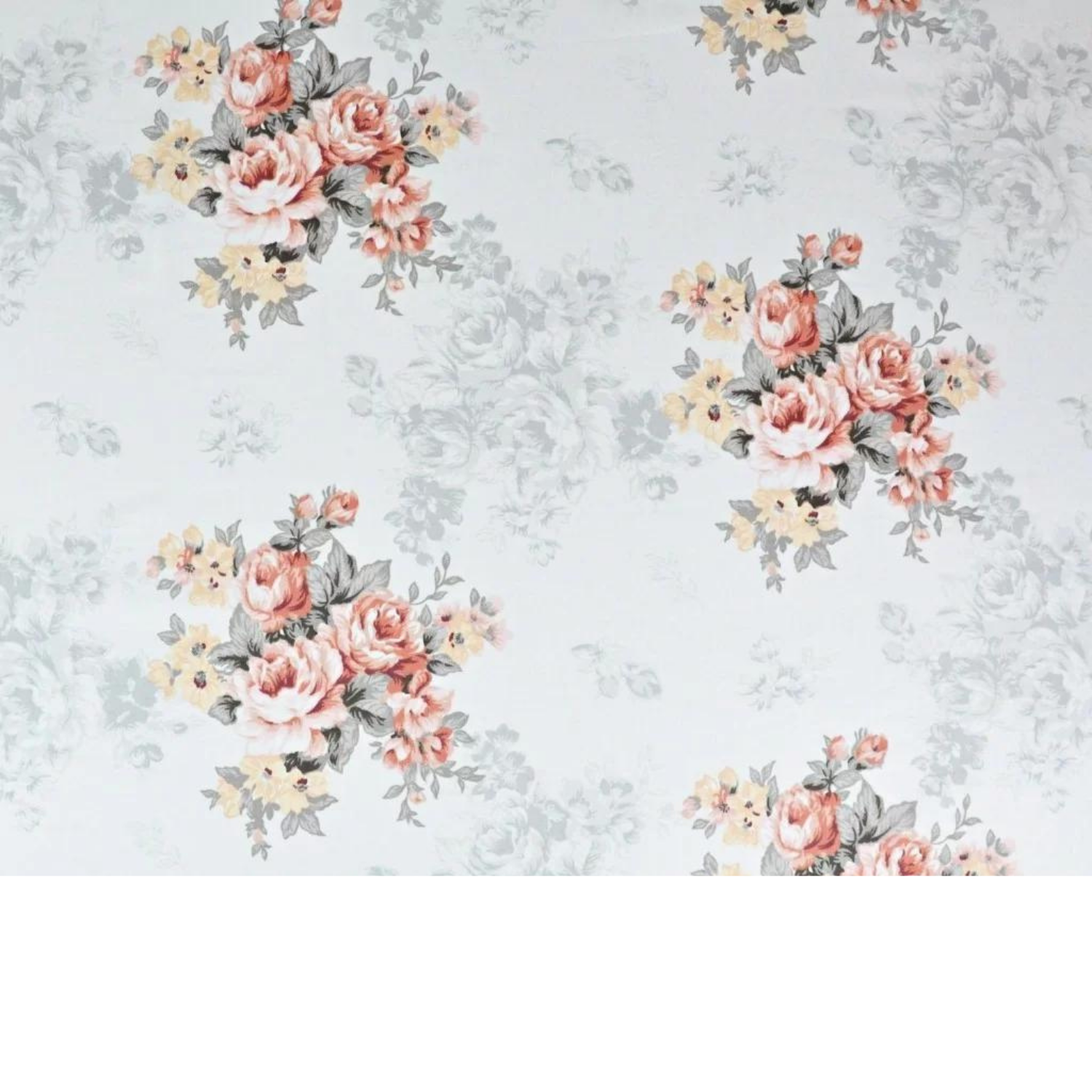 Tissu Coton Motif Fleurs