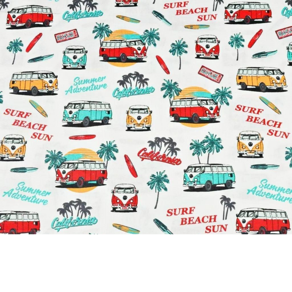 Tissu Coton Motif Vacances