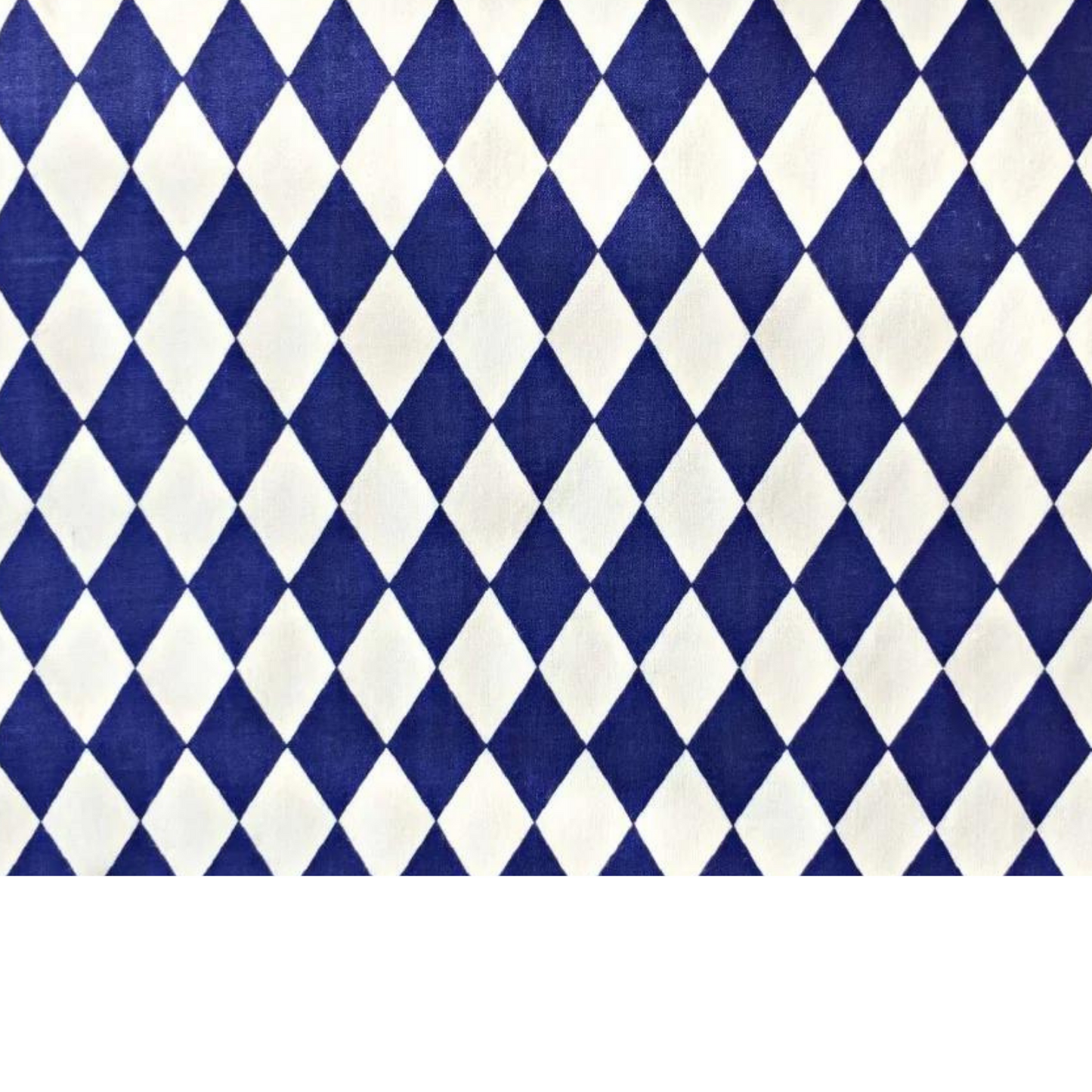 Tissu Coton Imprimé Bleu Et Blanc