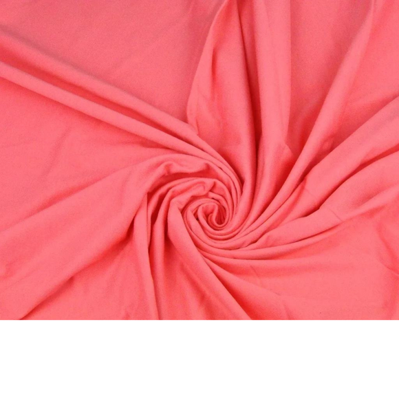 Tissu Jersey - Corail