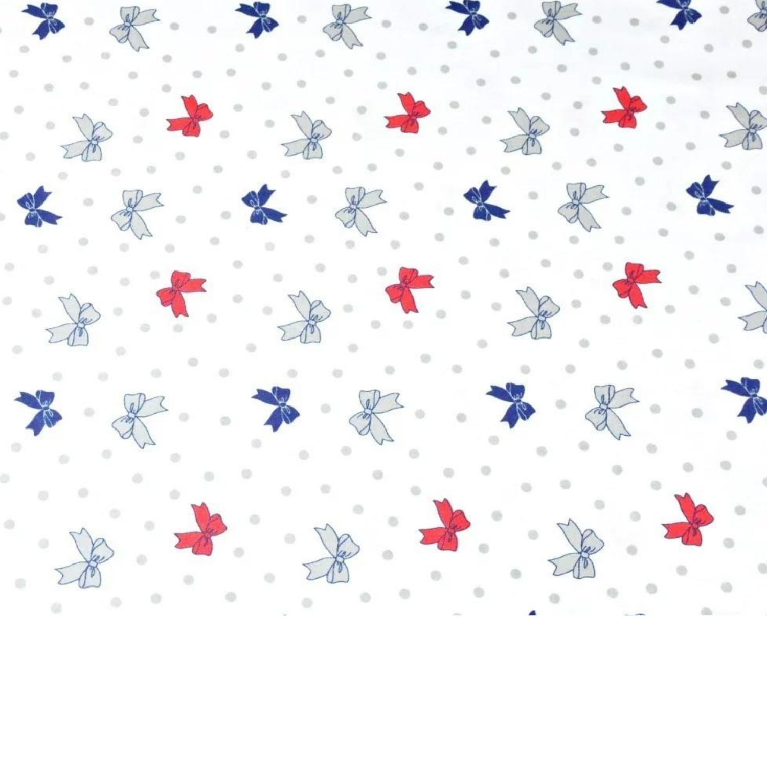 Tissu Coton Motif Noeuds