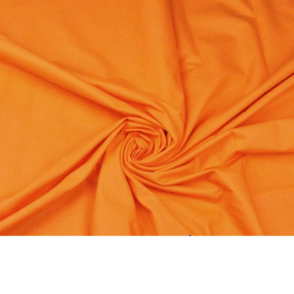 Tissu Coton Uni Orange