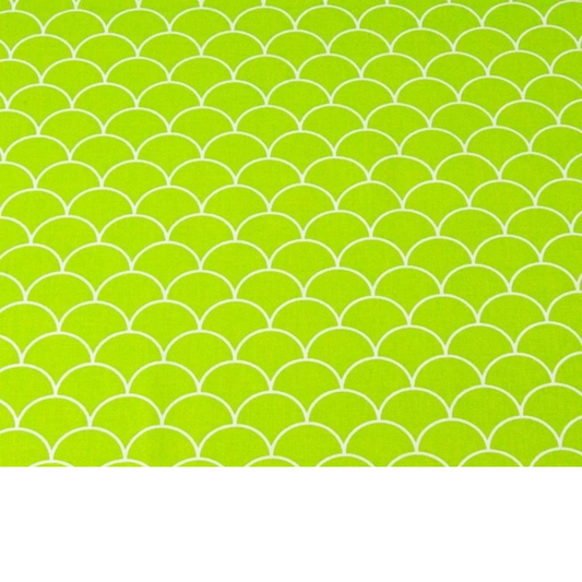 Tissu Coton Imprimé Blanc Et Vert