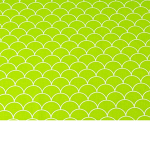 Tissu Coton Imprimé Blanc Et Vert