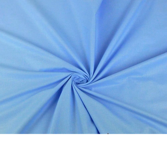 Tissu Coton Uni Bleu