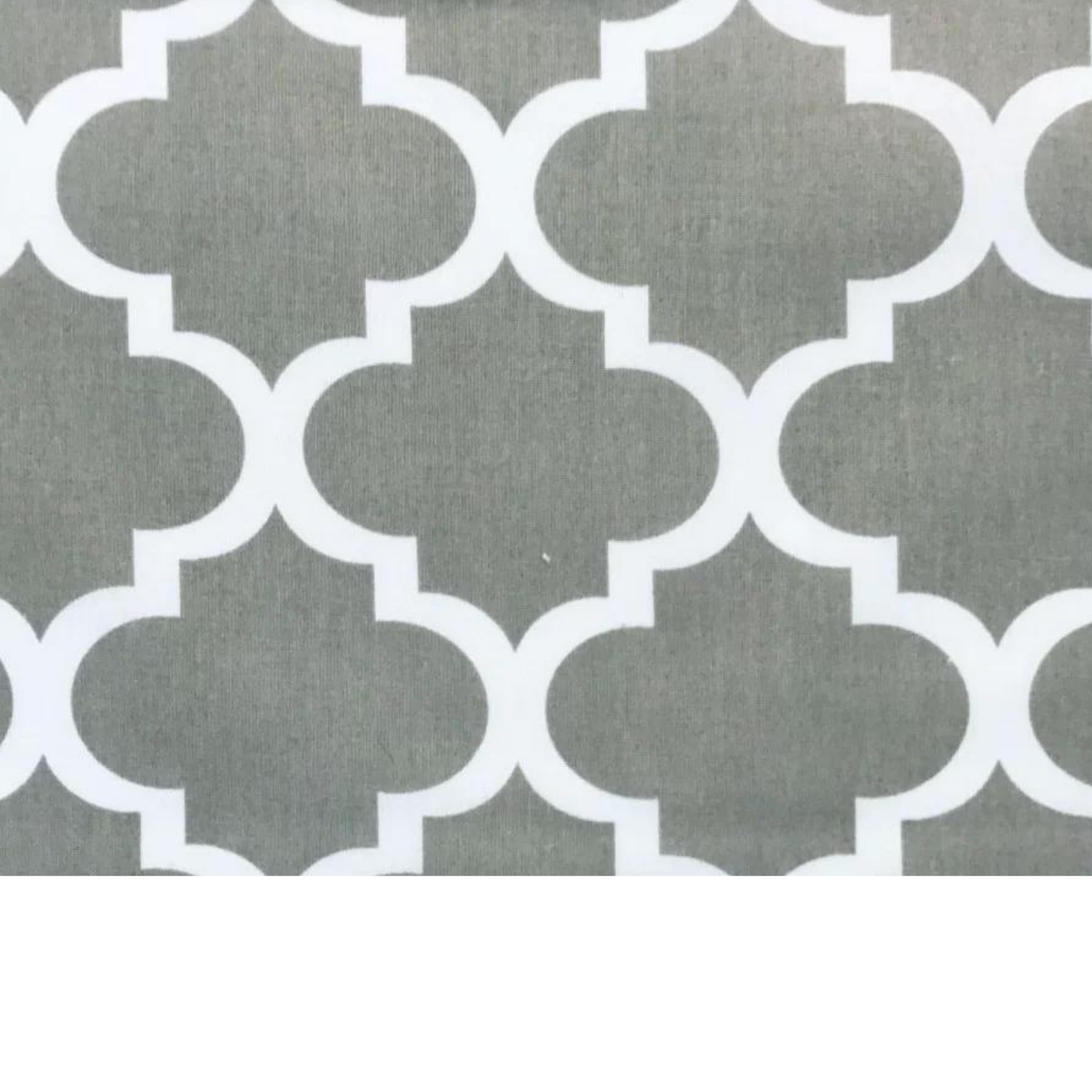 Tissu Coton Imprimé Blanc Et Gris