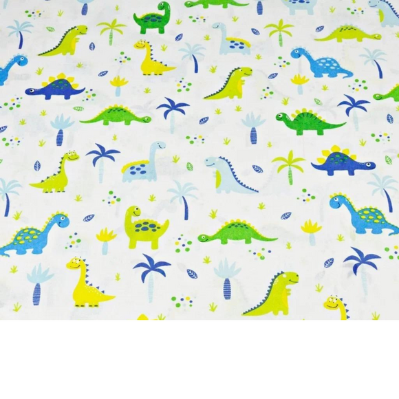 Tissu Coton Motif Dinosaures