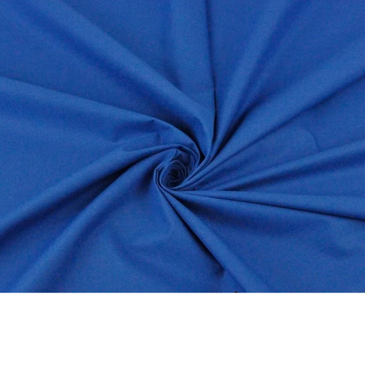 Tissu Coton Uni Bleu Saphir