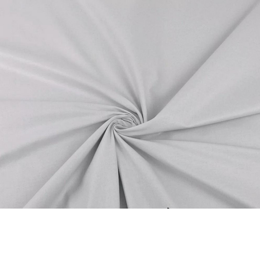 Tissu Coton Uni Gris Perle
