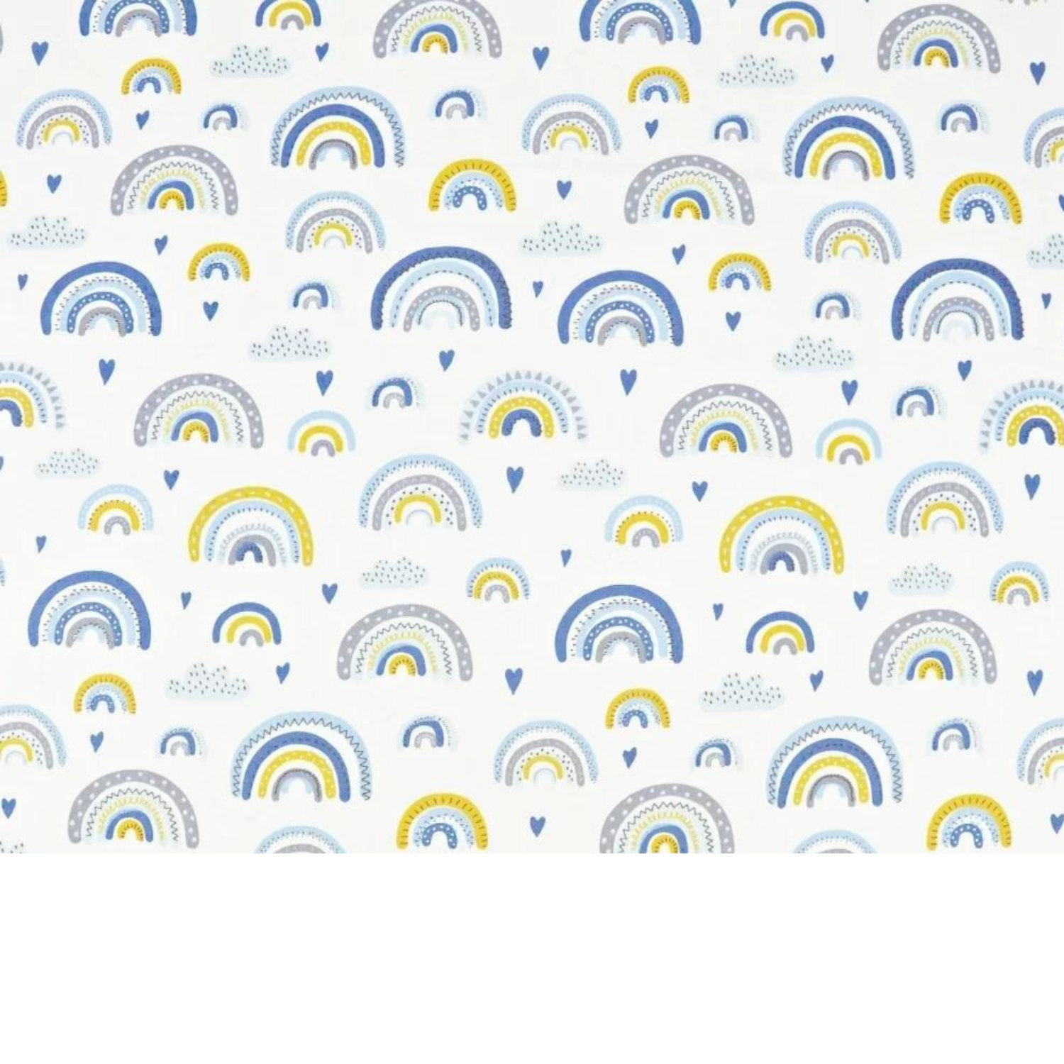 Tissu Coton Motif Arc-En-Ciel