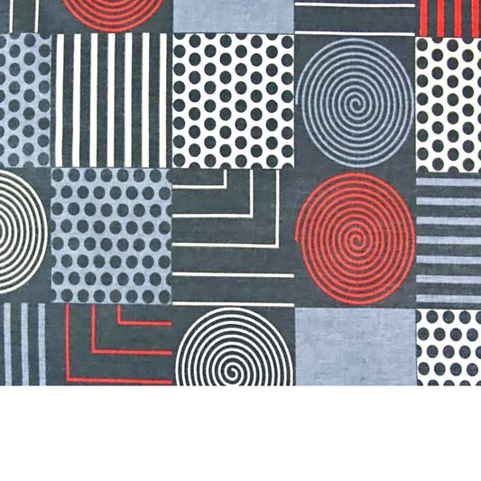 Tissu Coton Motif Patchwork