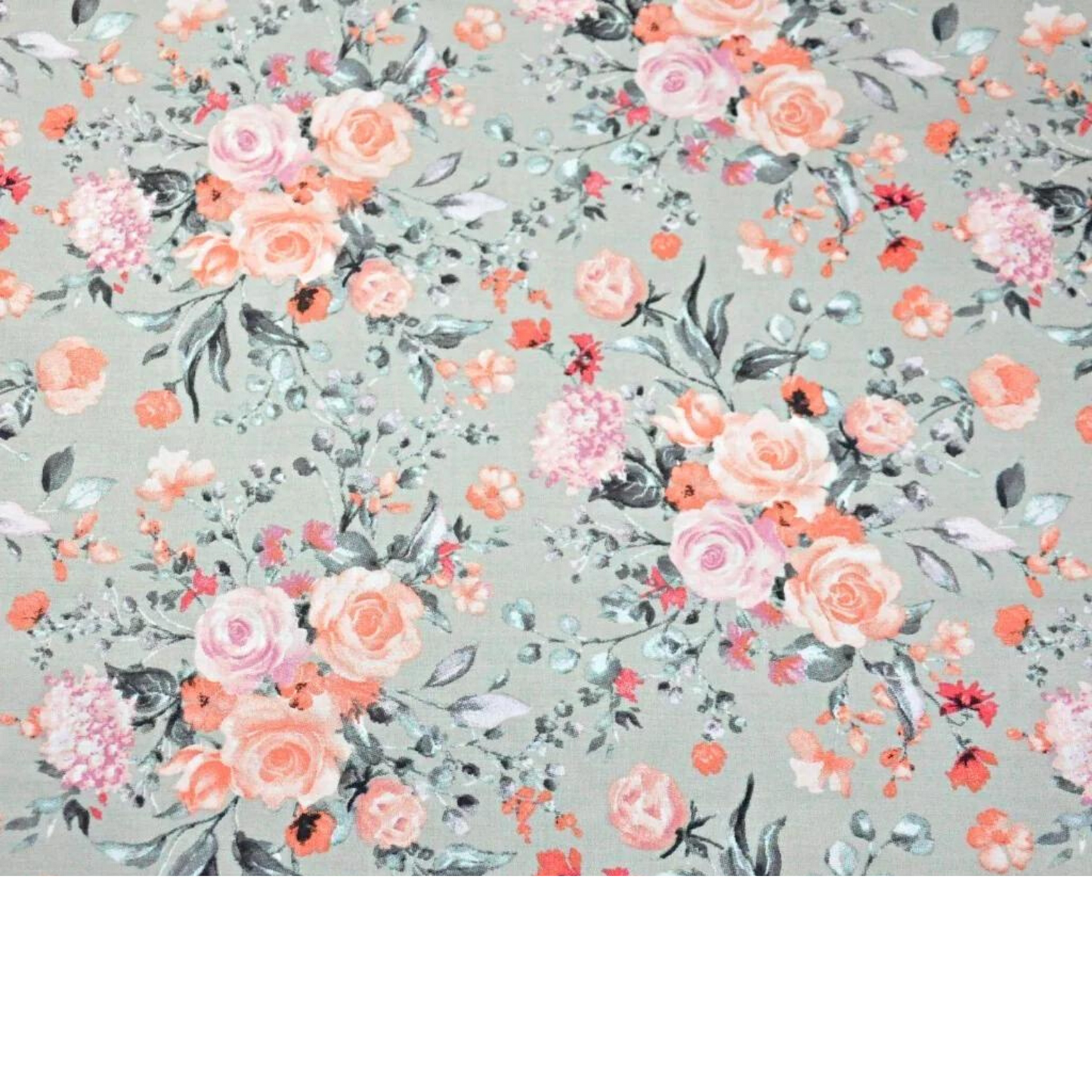 Tissu Coton Motif Fleurs