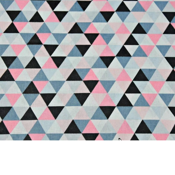 Tissu Coton Motif Triangles