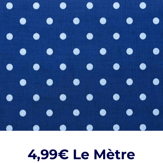Tissu Coton Motif À Pois De 23Mm