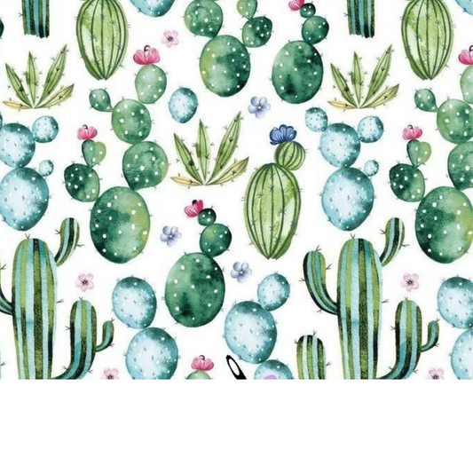 Tissu Coton Motif Cactus