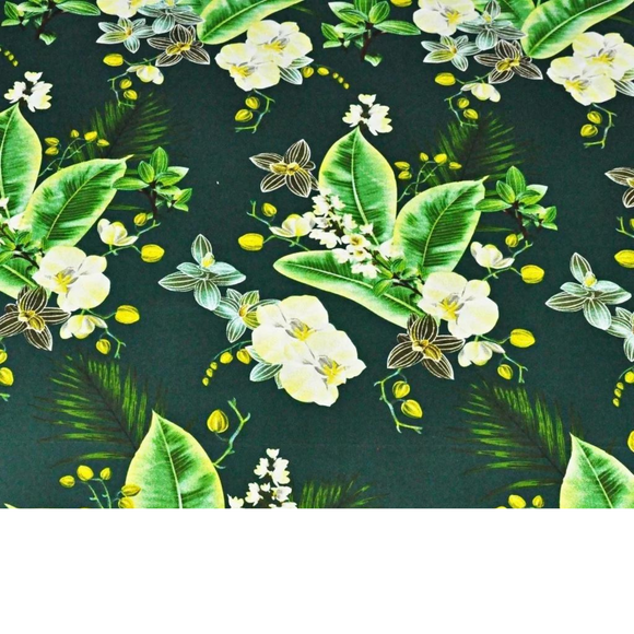 Tissu Coton Motif Fleurs
